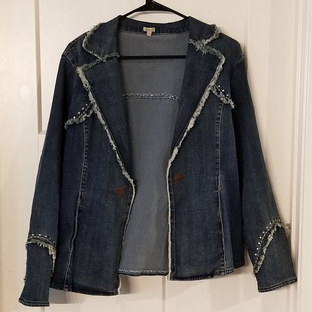 REBA Denim Studded Jacket Large